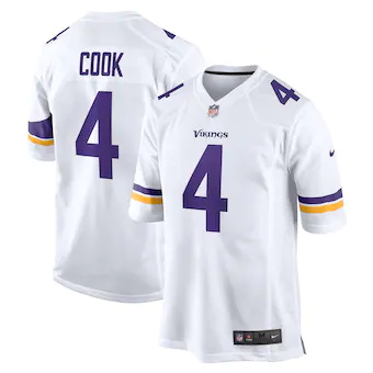 mens nike dalvin cook white minnesota vikings game jersey